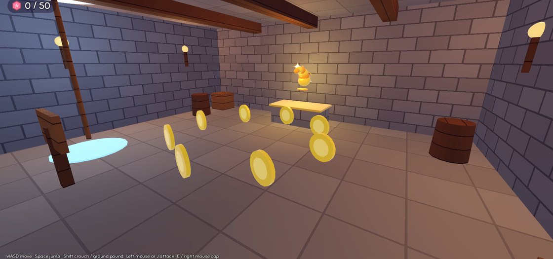 The secret room under the village well, with the Golden Shrimp on its altar